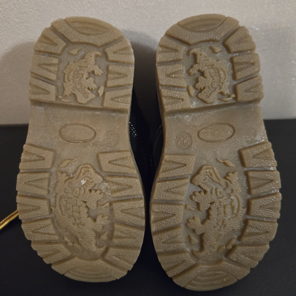 NWOT Black Baby Work Boots - Picture 6 of 7